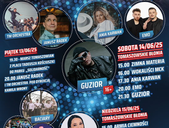 Zapraszamy na Dni Tomaszowa 2025. Przed nami wiele atrakcji!
