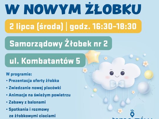 Zapraszamy na dzień otwarty w żłobku na Niebrowie!