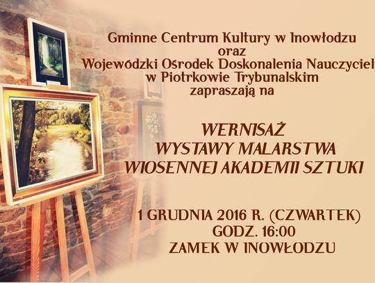 Zapraszamy na malarski wernisaż