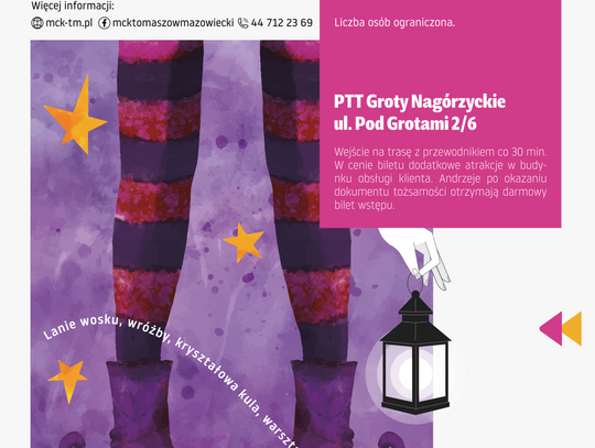 Zapraszamy na pełne magii Andrzejki w PTT Groty Nagórzyckie