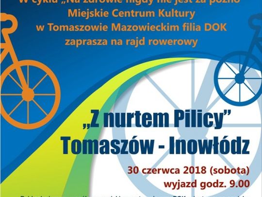 Zapraszamy na rajd rowerowy z nurtem Pilicy