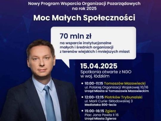 Zapraszamy na spotkanie informacyjne – Program Wsparcia NGO na 2025 rok