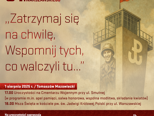 Zapraszamy na uroczystość 81. Rocznicy Wybuchu Powstania Warszawskiego