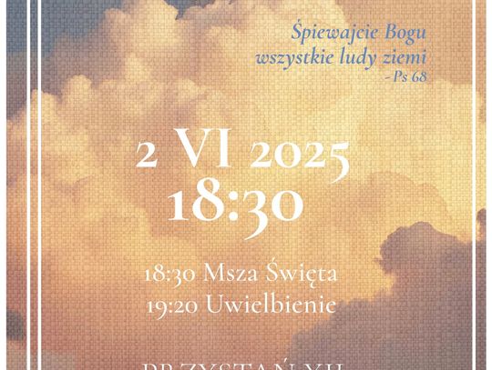 Zapraszamy na Wieczór Uwielbienia