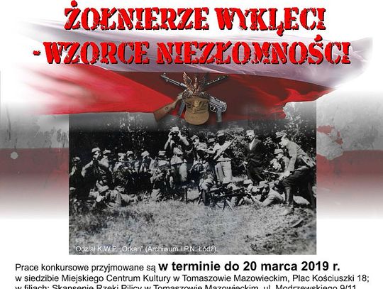 Zaproszenie do udziału w konkursie "Żołnierze wyklęci - wzorce niezłomności" 