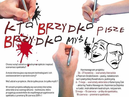 Zaproszenie do udziału w projekcie „Kto brzydko pisze, brzydko myśli”