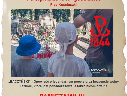 Zaproszenie na 74. rocznicę wybuchu Powstania Warszawskiego