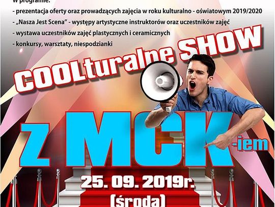 Zaproszenie na COOLturalne SHOW z MCK-iem