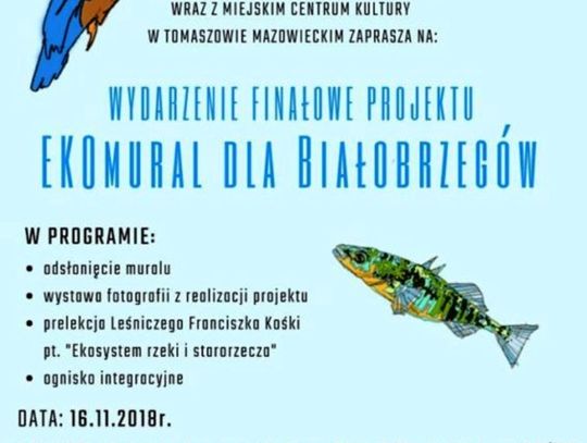 Zaproszenie na finał projektu "Ekomural dla Białobrzegów" Zaproszenie na finał projektu "Ekomural dla Białobrzegów"