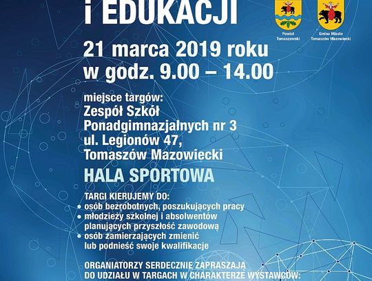 Zaproszenie na III Targi Pracy i Edukacji. Wybierz szkołę, zawód, pracę!