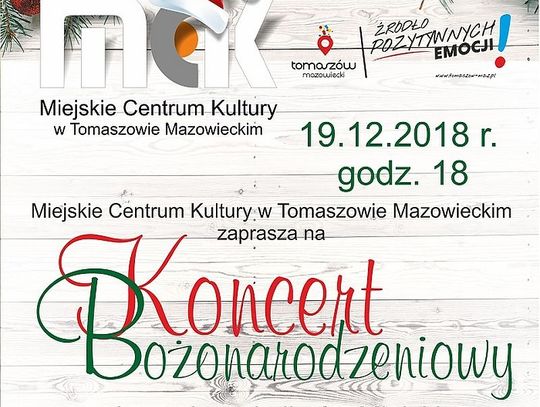 Zaproszenie na Koncert Bożonarodzeniowy w Tkaczu