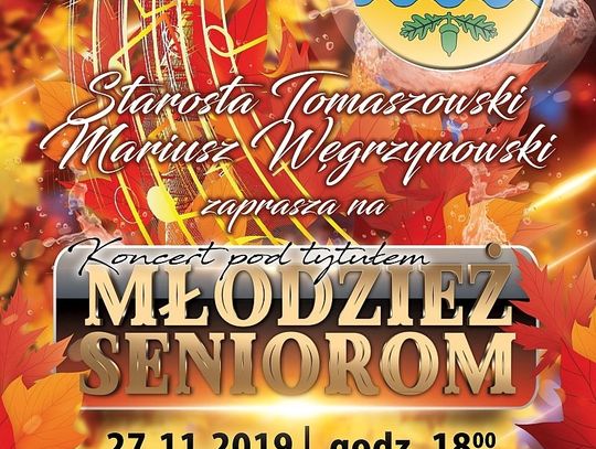 Zaproszenie na koncert "Młodzież Seniorom"