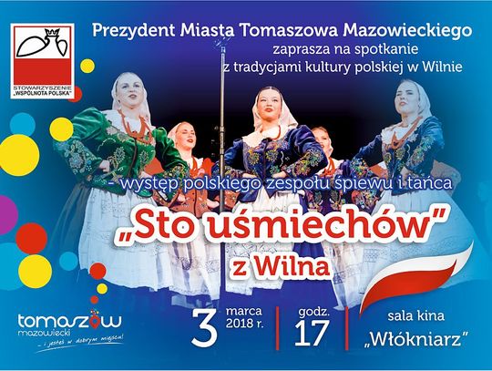 Zaproszenie na koncert „Sto uśmiechów” z Wilna. Koncert dla seniorów