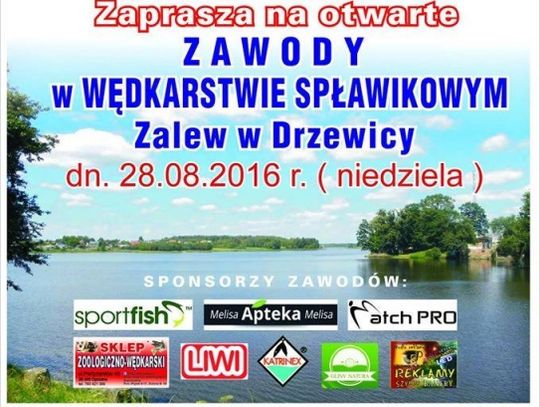 Zaproszenie na Spławikowe Zawody Wędkarskie.