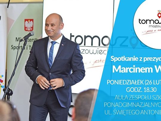 Zaproszenie na spotkanie z prezydentem Tomaszowa Mazowieckiego, Marcinem Witko