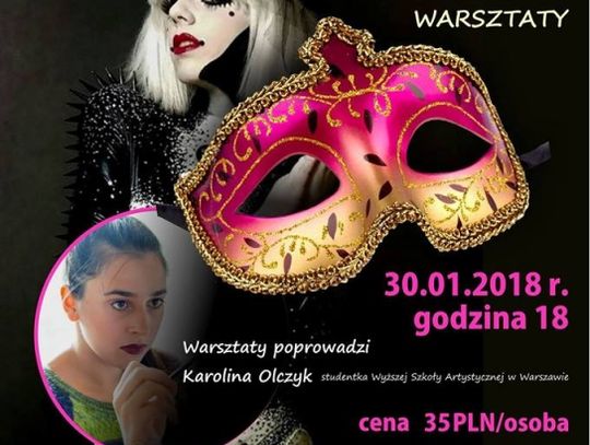 Zaproszenie na warsztaty tworzenia masek karnawałowych