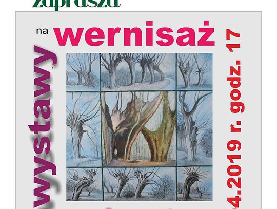 Zaproszenie na wernisaż wystawy Marii Bunzel