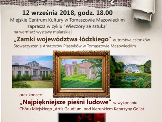 Zaproszenie na "Wieczory ze sztuką" w Miejskim Centrum Kultury, filia DOK