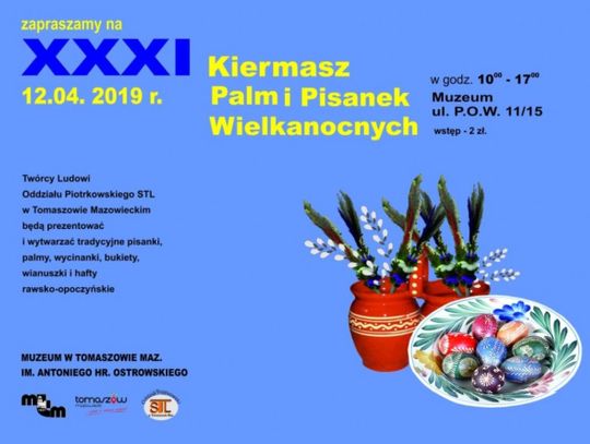 Zaproszenie na XXXI Kiermasz Palm i Pisanek