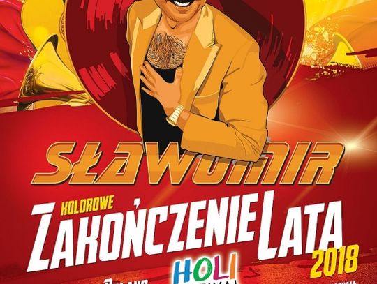 Zaproszenie na zakończenie lata 2018. Koncert Sławomira i festiwal kolorów