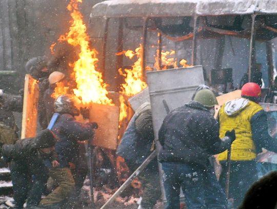 Zbiórka dla ofiar demonstracji na Ukrainie