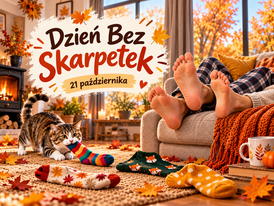 Zdejmujemy skarpetki. Oficjalnie! 21 października obchodzimy Dzień Bez Skarpetek