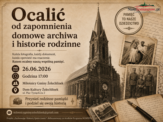 Żelechlinek ocala pamięć. Stare zdjęcia, listy i rodzinne dokumenty mogą stać się częścią historii gminy