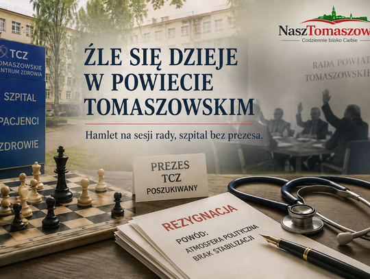 Źle się dzieje w powiecie tomaszowskim. Hamlet na sesji, szpital bez prezesa