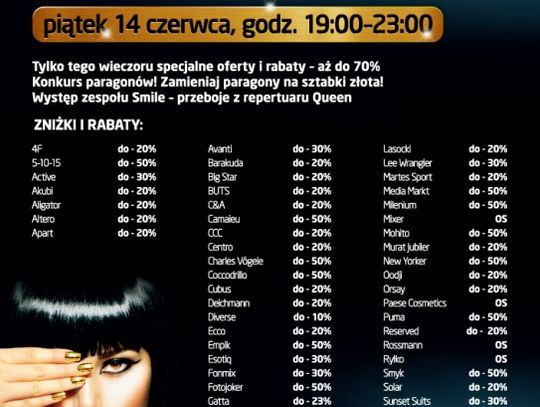 Złota Noc Zakupów w Focus Mall Piotrków Trybunalski