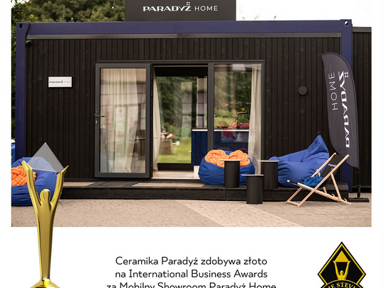 Złota statuetka International Business Awards dla Ceramiki Paradyż!