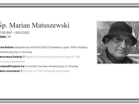 Zmarł Marian Matuszewski