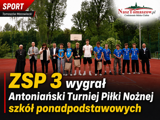 ZSP 3 wygrał Antoniański Turniej Piłki Nożnej szkół ponadpodstawowych