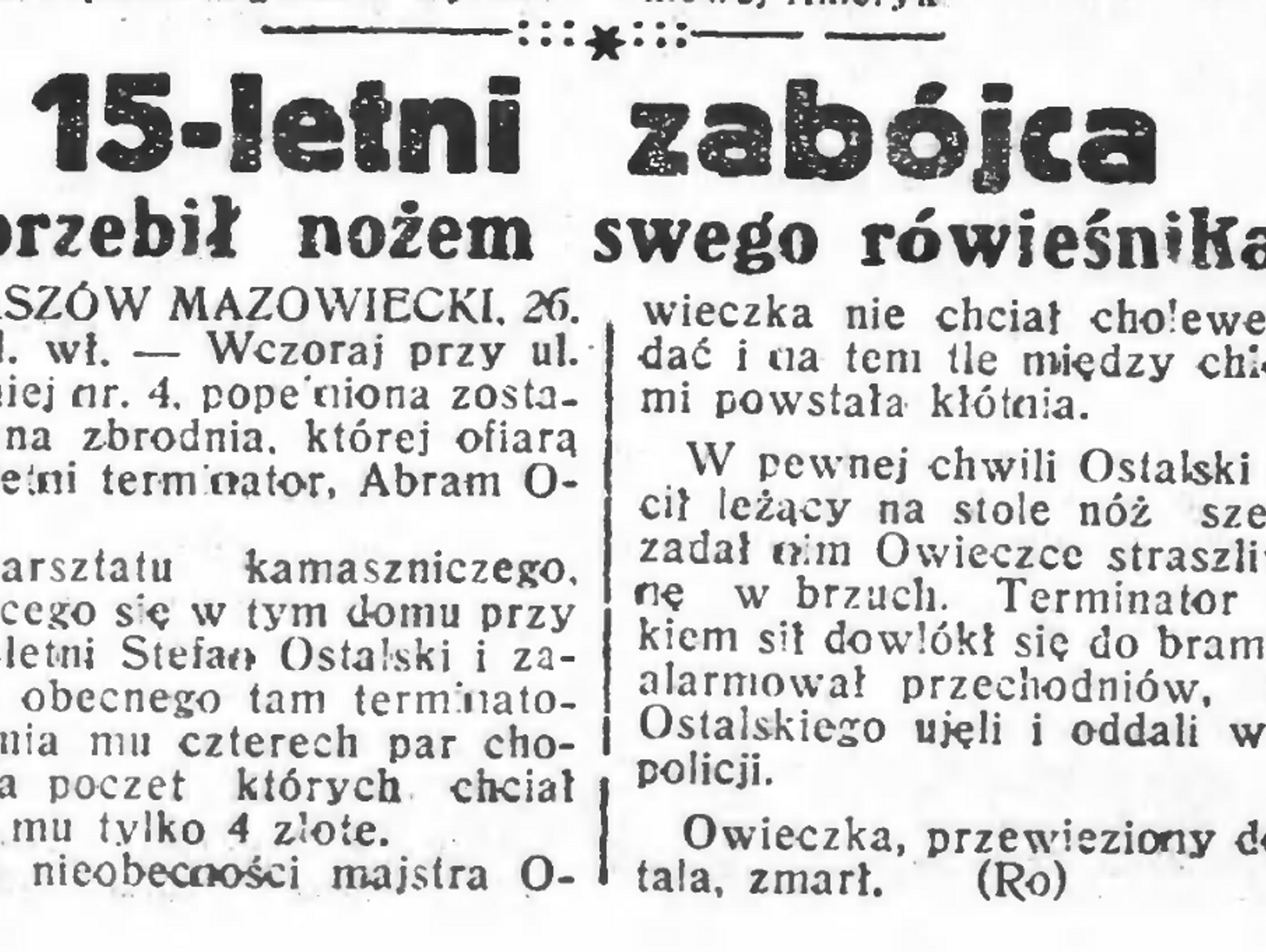 15 letni Zab jca Przebi No em Swego R wie nika 15-letni-zab-jca-przebi-no-em-swego-r-wie-nika