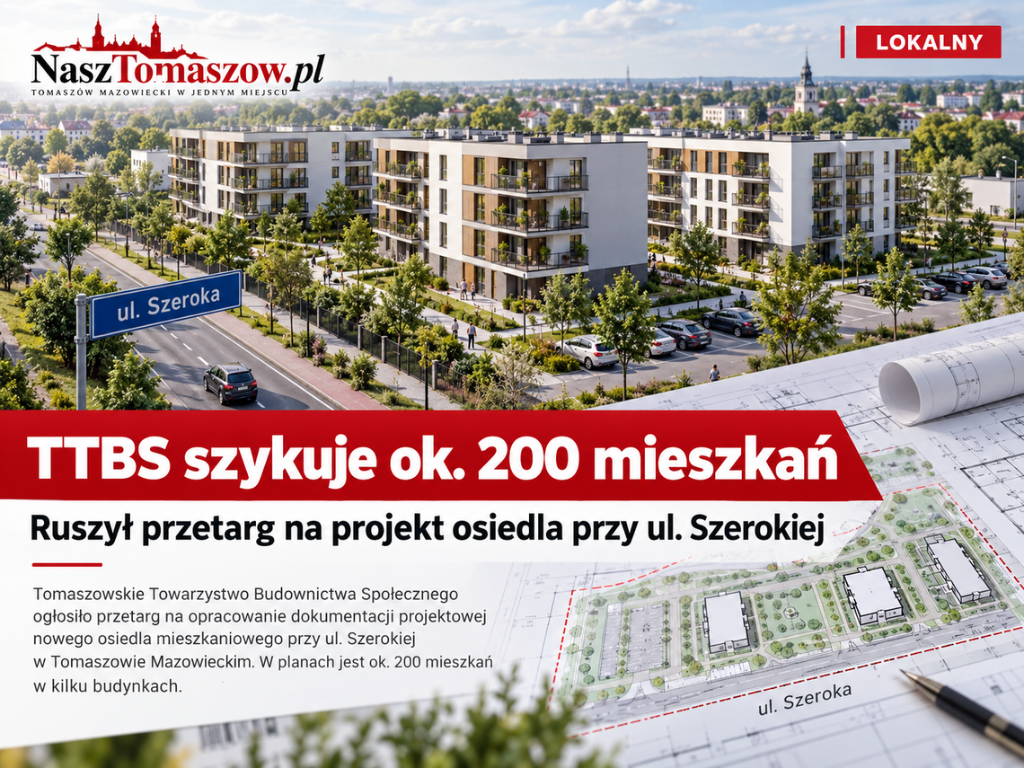 1–3 budynki i około 200 mieszkań. TTBS szykuje dużą inwestycję przy Szerokiej