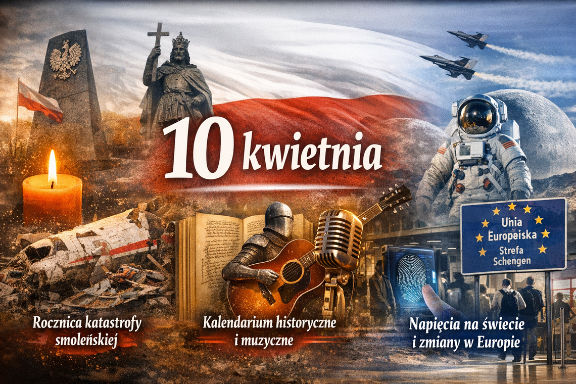 10 kwietnia: rocznica katastrofy smoleńskiej, historyczne wydarzenia i ważne decyzje świata