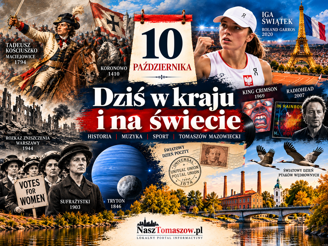 10 października w historii. Klęska Kościuszki, triumf Igi Świątek i muzyczna rewolucja Radiohead 10 października w historii. Klęska Kościuszki, triumf Igi Świątek i muzyczna rewolucja Radiohead