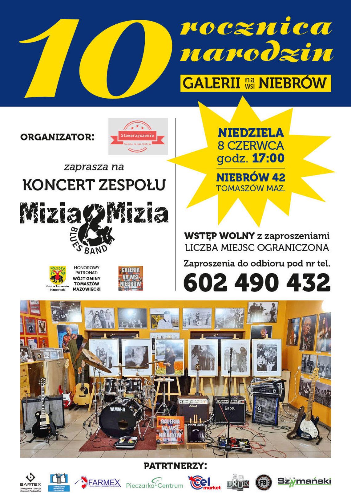 10 urodziny Galerii we wsi Niebrów