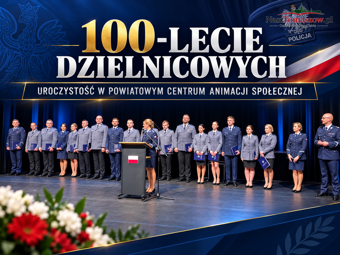 100-lecie dzielnicowych w Tomaszowie. Uroczystość w Powiatowym Centrum Animacji Społecznej 100-lecie dzielnicowych w Tomaszowie. Uroczystość w Powiatowym Centrum Animacji Społecznej