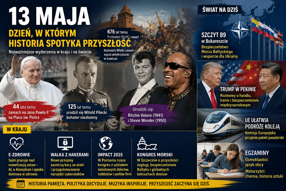 13 maja. Dzień, w którym historia splata się z przyszłością