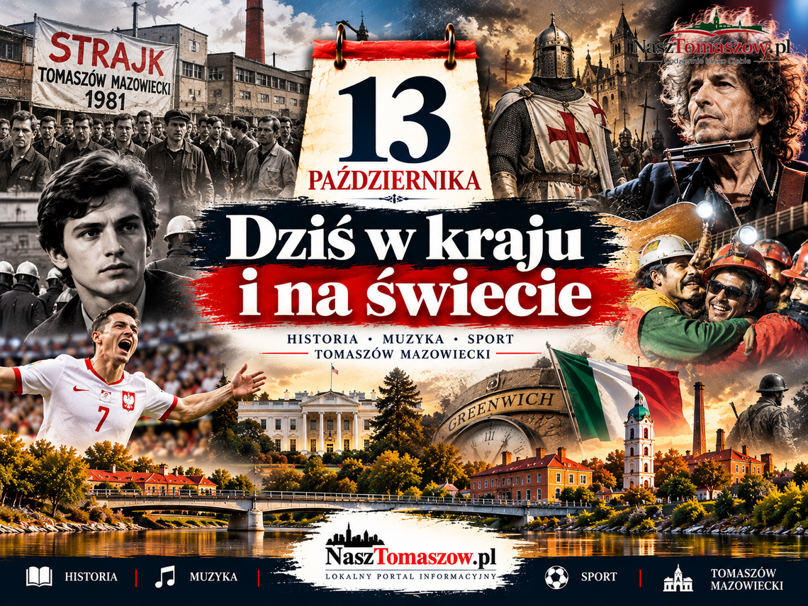 13 października w historii. Stanęło 50 tomaszowskich zakładów, SB zabiła robotnika, a Dylan dostał Nobla 13 października w historii. Stanęło 50 tomaszowskich zakładów, SB zabiła robotnika, a Dylan dostał Nobla