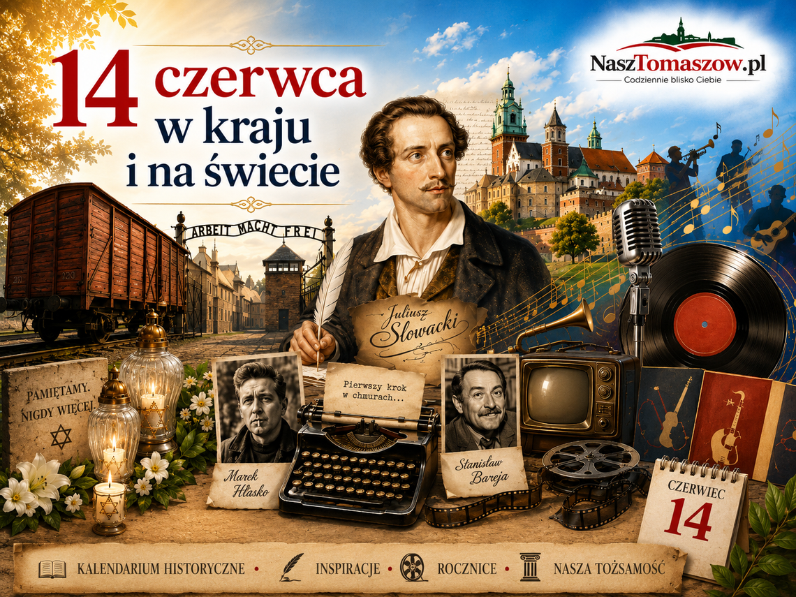 14 czerwca: pamięć Auschwitz, cień pogromu, Słowacki wraca na Wawel i muzyka, która gra mimo historii
