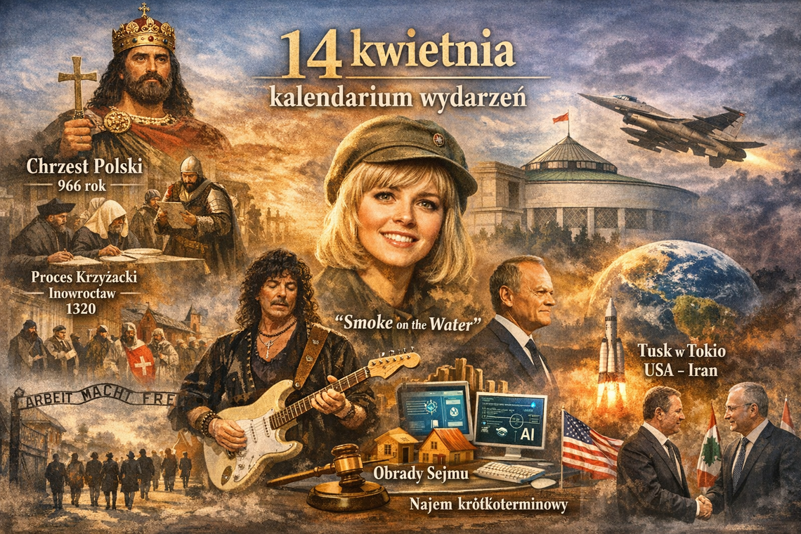 14 kwietnia: od chrztu Mieszka do Marszu Żywych — jeden dzień splata historię, kulturę i politykę 14 kwietnia: od chrztu Mieszka do Marszu Żywych — jeden dzień splata historię, kulturę i politykę