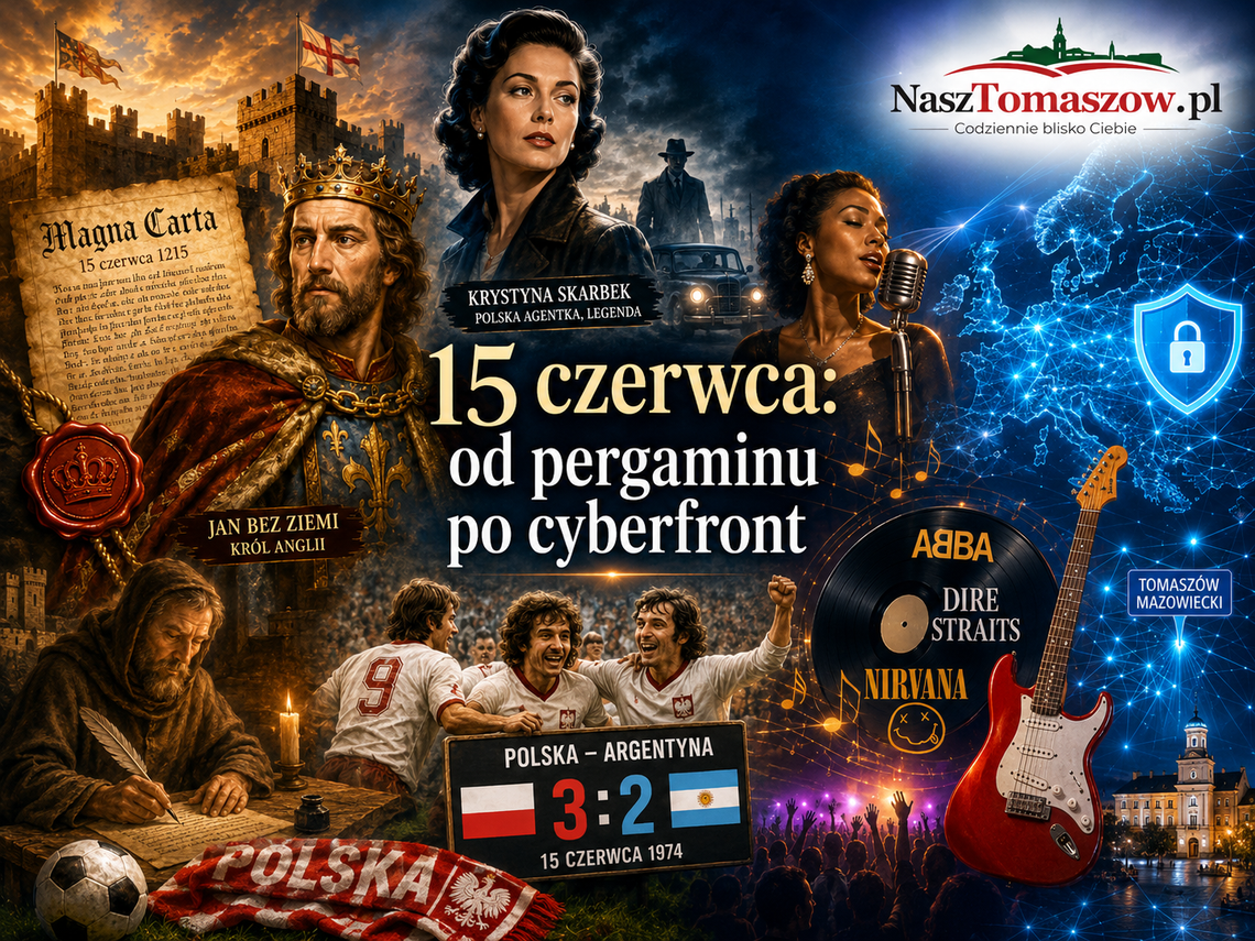 15 czerwca: od Wielkiej Karty Swobód po cyberwojny XXI wieku. Historia, muzyka i polityka jednego dnia 15 czerwca: od Wielkiej Karty Swobód po cyberwojny XXI wieku. Historia, muzyka i polityka jednego dnia