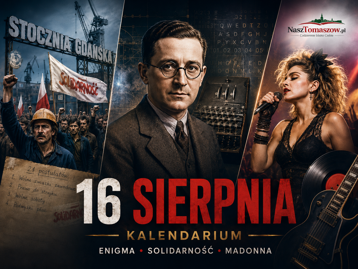 16 sierpnia. Enigma, Solidarność, Madonna i śmierć Elvisa. Dzień, w którym historia zmieniała rytm 16 sierpnia. Enigma, Solidarność, Madonna i śmierć Elvisa. Dzień, w którym historia zmieniała rytm