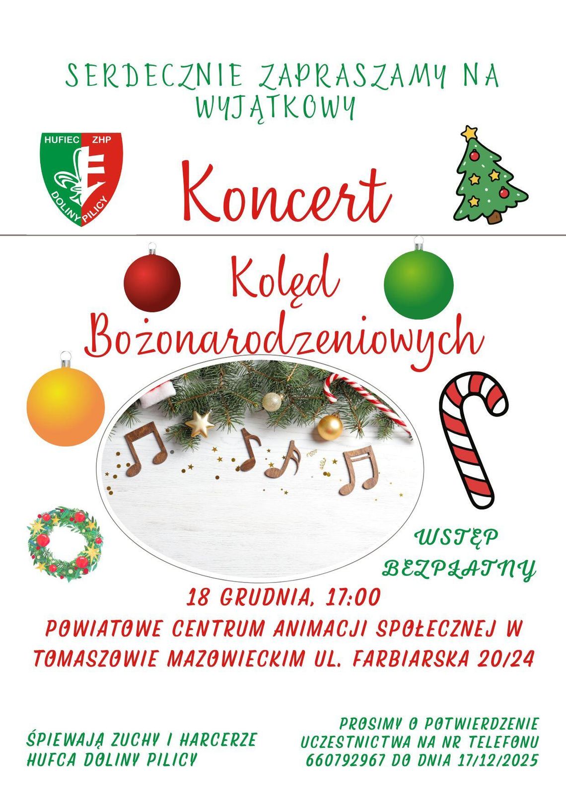 18 grudnia harcerski Koncert Kolęd w PCAS 18 grudnia harcerski Koncert Kolęd w PCAS