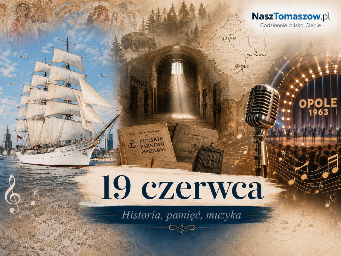 19 czerwca: od „Daru Pomorza” i Pawiaka po Opole, Faras i sejmowe głosowania. Co mówi nam historia? 19 czerwca: od „Daru Pomorza” i Pawiaka po Opole, Faras i sejmowe głosowania. Co mówi nam historia?