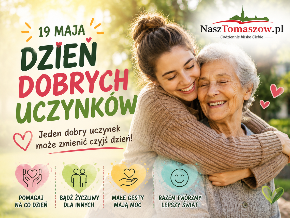 19 maja przypada Dzień Dobrych Uczynków. Małe gesty mogą realnie zmieniać codzienność 19 maja przypada Dzień Dobrych Uczynków. Małe gesty mogą realnie zmieniać codzienność