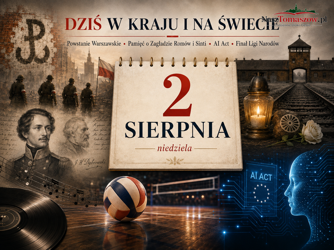 2 sierpnia. Dzień pamięci, wielkich klęsk, poetów i świata, który musi nauczyć się rozpoznawać sztuczną inteligencję