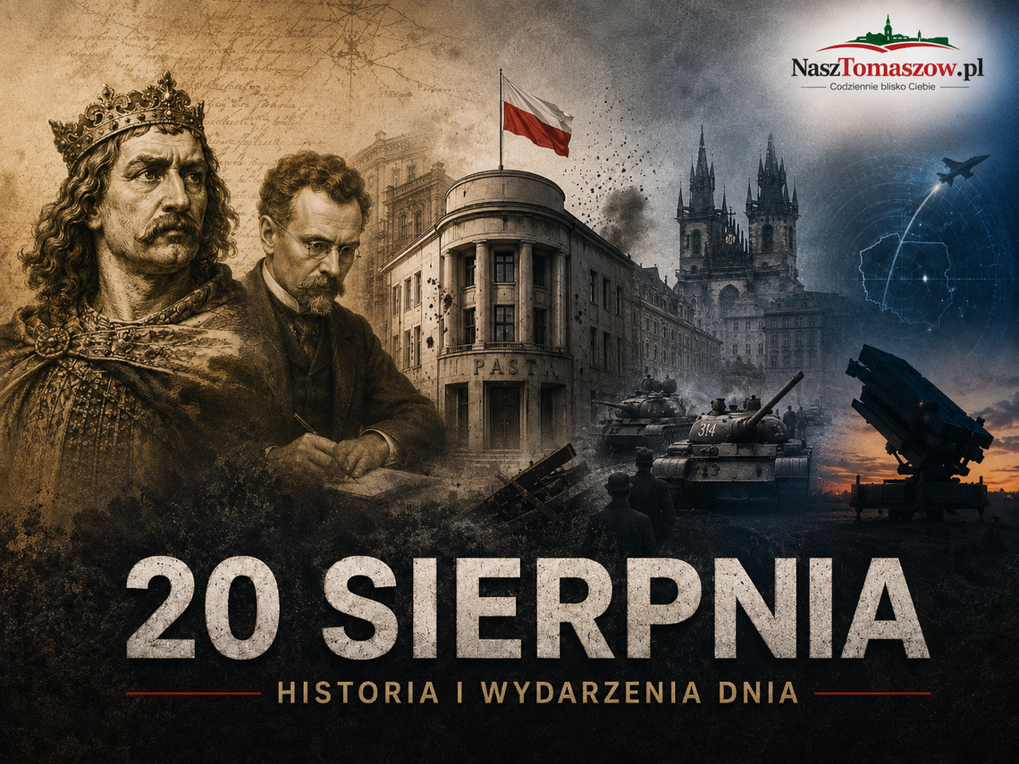 20 sierpnia. Od Krzywoustego i Prusa po PAST-ę i czołgi w Pradze. Dziś także wielki wieczór polskich klubów