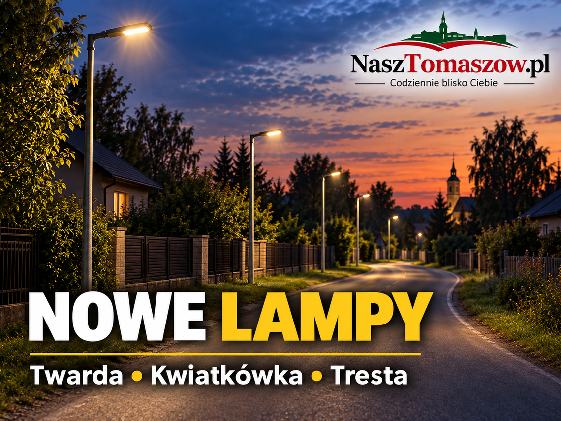 21 nowych lamp w Twardej, Kwiatkówce i Treście. Gmina rusza z przetargiem